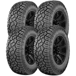 (qty 4) 35X12.50R18LT Yokohama Geolandar X-at 128Q Load Range F Black Wall Tires. Fixed Price $1513.96.