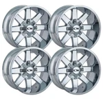 (SET-4) Ion 141 17X9 6X135/6X139.7 18MM Chrome Wheels Rims Inch. Fixed Price $1209.76.
