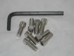 Set Of 8 Ballistic Wxor Replacement Screws For Wheel Rim Center Caps. Fixed Price $29.95.
