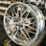 20" Intro ID313 Brushed Face Wheels Staggered 20X9, 20X11 Rims 5X4.5 Chevy. Fixed Price $5610.00.