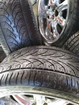 (3) 22" Velocity Chrome Wheels/lexani Tires, Center Caps, Key And Lock. (22X9.5). Fixed Price $425.00.