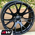 (1)SINGLE 20X9.5 Inch For Dodge Challenger Hellcat Style Wheel Matte Black Rim. Fixed Price $259.00.