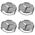 Oem Wheel Center Cap With Raised Star Set Of Chrome For Mercedes Benz 66470207. Fixed Price $49.27.
