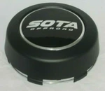 Sota Offroad Flat Matte Black Lug Wheel Rim Center Cap A680F-1 6005K132. Fixed Price $49.00.