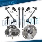 10PC Front Wheel Bearing And Hub Pair Suspension Kit For 2009-2015 Dodge Journey. Fixed Price $161.24.