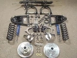 Mustang Front End Suspension Kit Power 2" Drop Spindles Ford Rotor Stock Width. Fixed Price $1048.65.