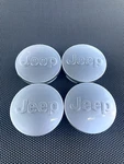 Jeep Set Of 4 Silver 63MM Wheel Center Caps Grand Cherokee, Wrangler, Compass. Fixed Price $17.99.