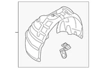 Genuine Audi Fender Liner 8K9-821-172-C. Fixed Price $186.00.