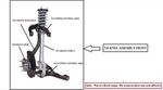 Left Front Suspension Knee Assembly Oem 01-06 Chevrolet SILVRDO35. Fixed Price $150.00.