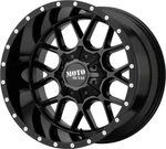 20" Moto Metal MO986 Siege 20X12 6X135 6X5.5 -44MM Wheel Gloss Black Lifted Rim. Fixed Price $385.00.