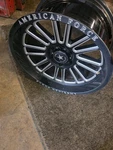 Three American Force Wheels 20X10 -18 Offset Six Lug Chevy. Fixed Price $600.00.