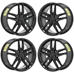 19X8.5" 20X10" Corvette Z51 Black Wheels Rims Factory Oem Gm 5635 5641 Exchange. Fixed Price $895.00.
