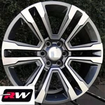 22X9" 2017 Denali Wheels For Chevy Silverado Machined Gray Rims FITS:1999-2025. Fixed Price $1569.00.