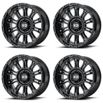 Set 4 XD829 Hoss Ii 20X9 6X5.5 Gloss Black Wheels 20" -12MM Lifted Rims. Fixed Price $1768.00.