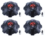 4 New Fuel Matte Black & Red 5/6/8 Lug Wheel Center Caps 1001-63MBQ Maverick Rim. Fixed Price $135.00.