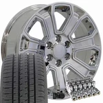 5661 Chrome 20 In 6X5.5 Rims Bridgestone Tires Set Fit Chevy Gmc Cadillac. Fixed Price $2533.36.