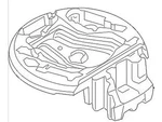 Genuine Audi Tool Box Spare Tire Carrier 4G0-012-109-F. Fixed Price $40.48.