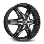 Inch 30X10 Diablo Elite Black Wheels Rims 5X5 5X127 +15. Fixed Price $3885.00.