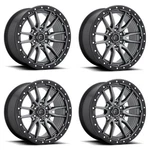 Set 4 17" Fuel D680 Rebel 17X9 6X135 Gunmetal Black Bead Ring Truck Suv Rims 1MM. Fixed Price $1196.00.