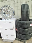 22" New Gmc Yukon Sierra Oe Style Chrome Set 4 Wheels With Tires 210C. Fixed Price $2699.99.