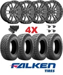 Fuel Rebel Gunmetal D680 Rims Falken At Tires 2757018 Fits Chevy Silverado 1500. Fixed Price $2995.00.