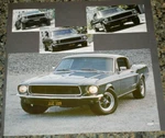 1968 Ford Mustang Bullitt Feature Print Picture Fastback 390 Gt GREEN-7. Fixed Price $5.69.