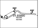 Mts 01.65890 Rear Muffler For Mitsubishi. Fixed Price $101.04.