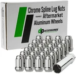 Chrome Lug Nuts For 2002-2004 Oldsmobile Bravada With Aftermarket Wheels. Fixed Price $52.00.