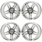 18" Chevrolet Corvette Bright Chrome Wheels Rims Factory Oem Set 5729 Exchange. Fixed Price $899.00.