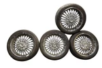 Strada Spina 20" Inch Chrome Alloy Rim Wheel Set Of 20X8J 245/40 ZR20 Oem. Fixed Price $1050.00.