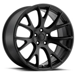 22" Voxx Replica Hellcat Matte Black Wheel 22X9 5X115 20MM Rim. Fixed Price $382.00.