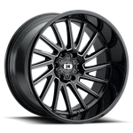 4 New 20X12 Vision Rapier Gloss Black Milled Spoke 5X139.7 5X5.5 ET-51 Wheel Rim. Fixed Price $1297.40.
