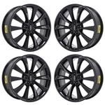 20" Lincoln Mks Gloss Black Exchange Wheels Rims Factory Oem 3824 2009-2015. Fixed Price $895.00.