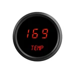 2 1/16" Digital Water Temperature Gauge Red Leds Black Bezel Made In The Usa. Fixed Price $64.92.