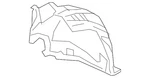 Genuine Audi Rear Fender Liner 4M8-821-191-D. Fixed Price $174.74.