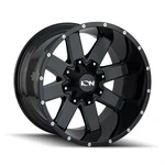 Ion Alloy Series Gloss Black Wheels With Milled Spoke 141-7956M18. Fixed Price $237.99.