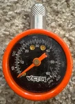 Used Victor Gauge 2" 60 Psi Co Orange Auto Mini Dial Tire. Fixed Price $8.80.