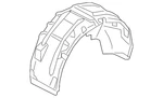 Genuine Audi Wheelhouse Liner 8S0-810-172-B. Fixed Price $179.49.
