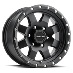 Raceline Wheels Defender 16X8 5X4.5 0MM Satin Black 935B-68012-00. Fixed Price $305.00.