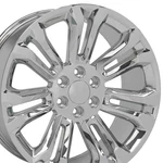 Wheels CV43 22X9 Chrome 5666 Rim 6X139.7 +24ET Fits Chevy Silverado Tahoe. Fixed Price $360.00.