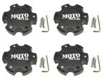 New Moto Metal MO961 MO964 Matte Black Wheel Rim Center Caps 1-1/4" Tall Lug. Fixed Price $124.00.