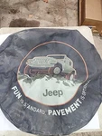 Jeep 30" Spare Tire Cover Logo Oem Standard Size Rare Genuine Nice Condition. Fixed Price $45.00.