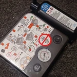 Alfa Romeo Stelvio Emergency Air Pump Kit Used With Case. Fixed Price $125.00.