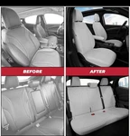 Freesoo Seat Covers Ford Mustang Mach 2021-2025 Waterproof Faux Leather Whit. Fixed Price $75.00.