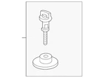 Genuine Honda Spare Tire Bolt 74650-T1W-A01. Fixed Price $13.63.