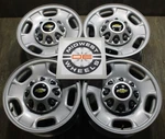 2025 Silverado 2500HD 17" Wheels Steel Factory Oe 8X180 2011-2026 Great Set 568. Fixed Price $550.00.