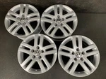 (4) Vw Volkswagen Jetta Silver Powder Coat Wheels Rims + Caps 16" HOL.69812. Fixed Price $695.00.