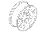 Genuine Ford Wheel Alloy BC3Z-1007-C. Fixed Price $462.52.
