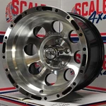 15X10 5X127 5X5 -46 Offset Scale 4X4 S52 Machine Black 8 Hole Truck Wheel. Fixed Price $810.00.