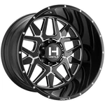 20X10 Hostile H128 Diablo 8X6.5/8X165.1 -19 Black Milled Wheels Rims SET(4) 125.. Fixed Price $1865.00.